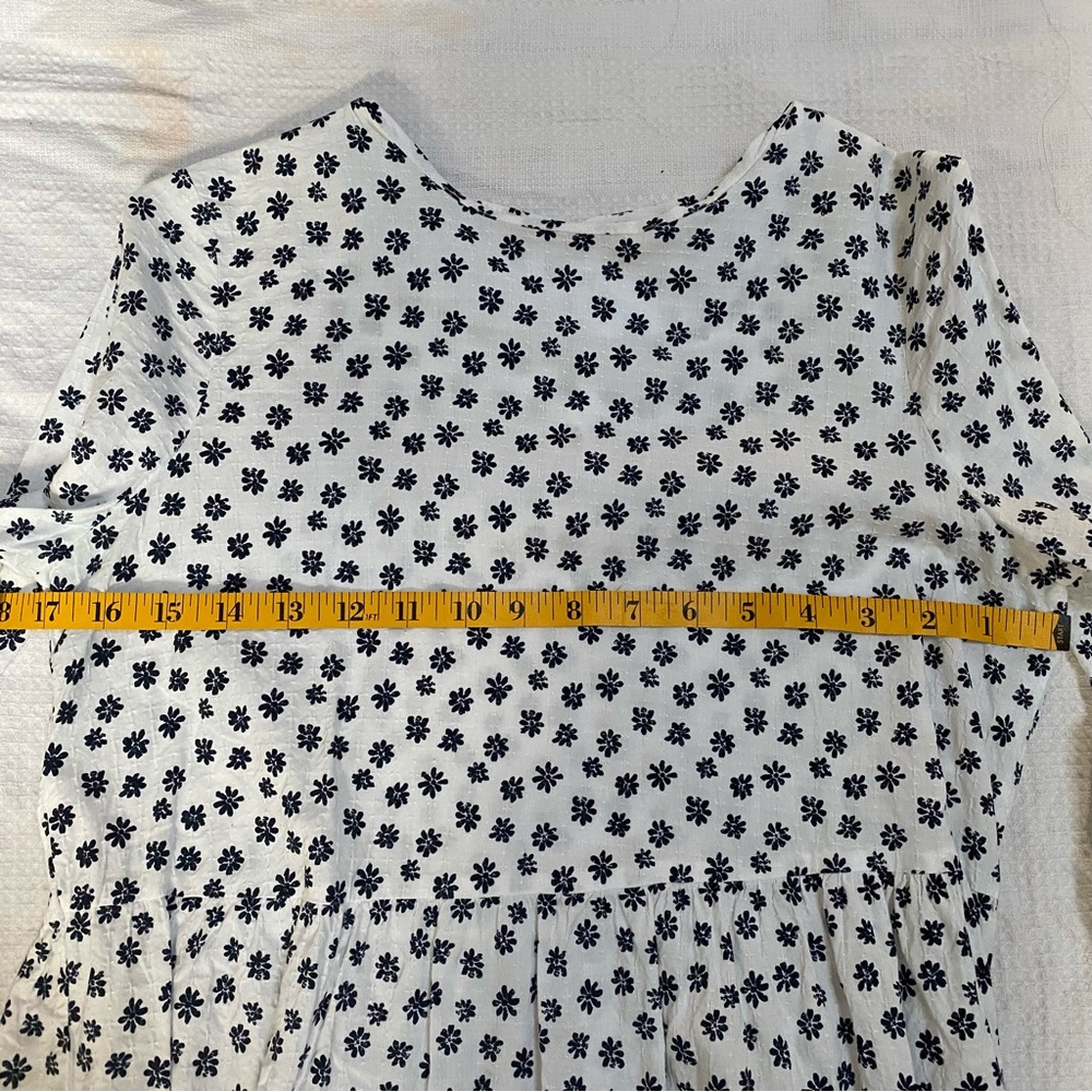 Nasty Gal Long Sleeve Tiered Mini Smock Dress - Picture 6 of 7